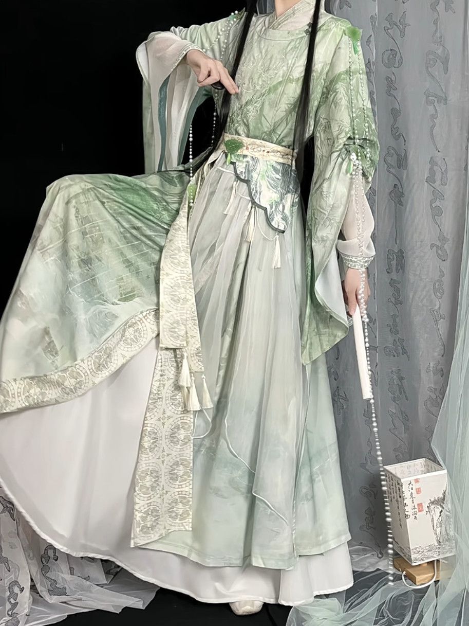 Anime Cosplay In Chinese - TGCF Gaun Hanfu Tiongkok Kuno Setelan
