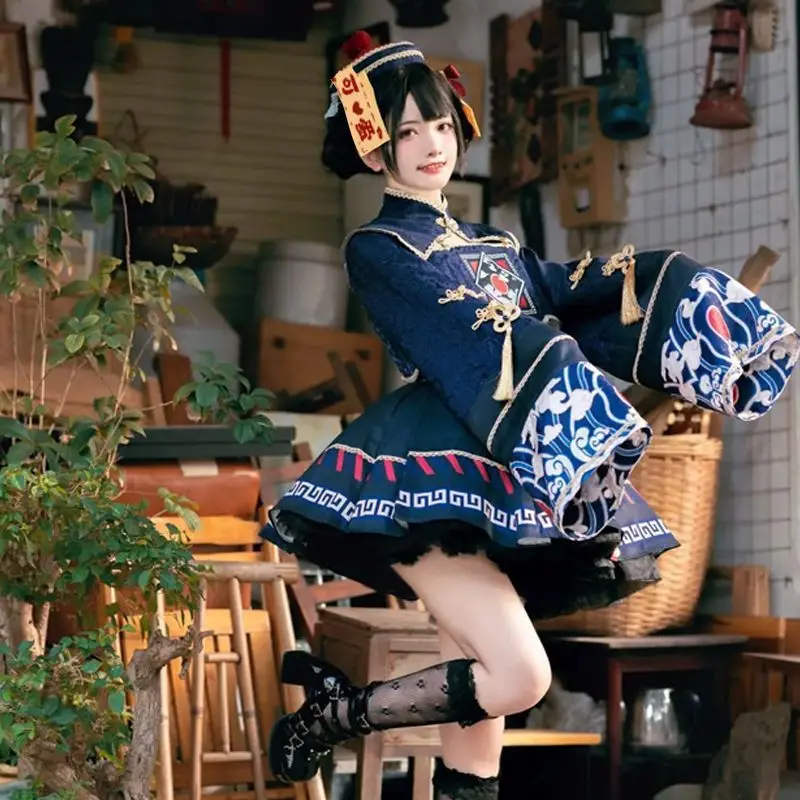 Anime Cosplay In Chinese - Gaun Manis Gaya Tiongkok Lolita Pakaian