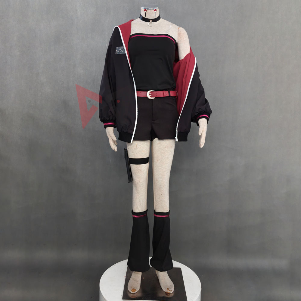 Anime Cosplay Plus Size - Kostum Cosplay Ninja Borutoes Uchihang Saradan