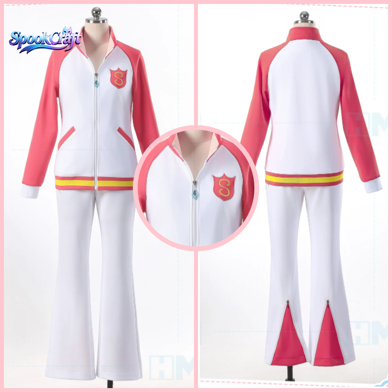 Anime Cosplay Pink - Aikatsu Ichigo Hoshimiya Setelan Olahraga Pink