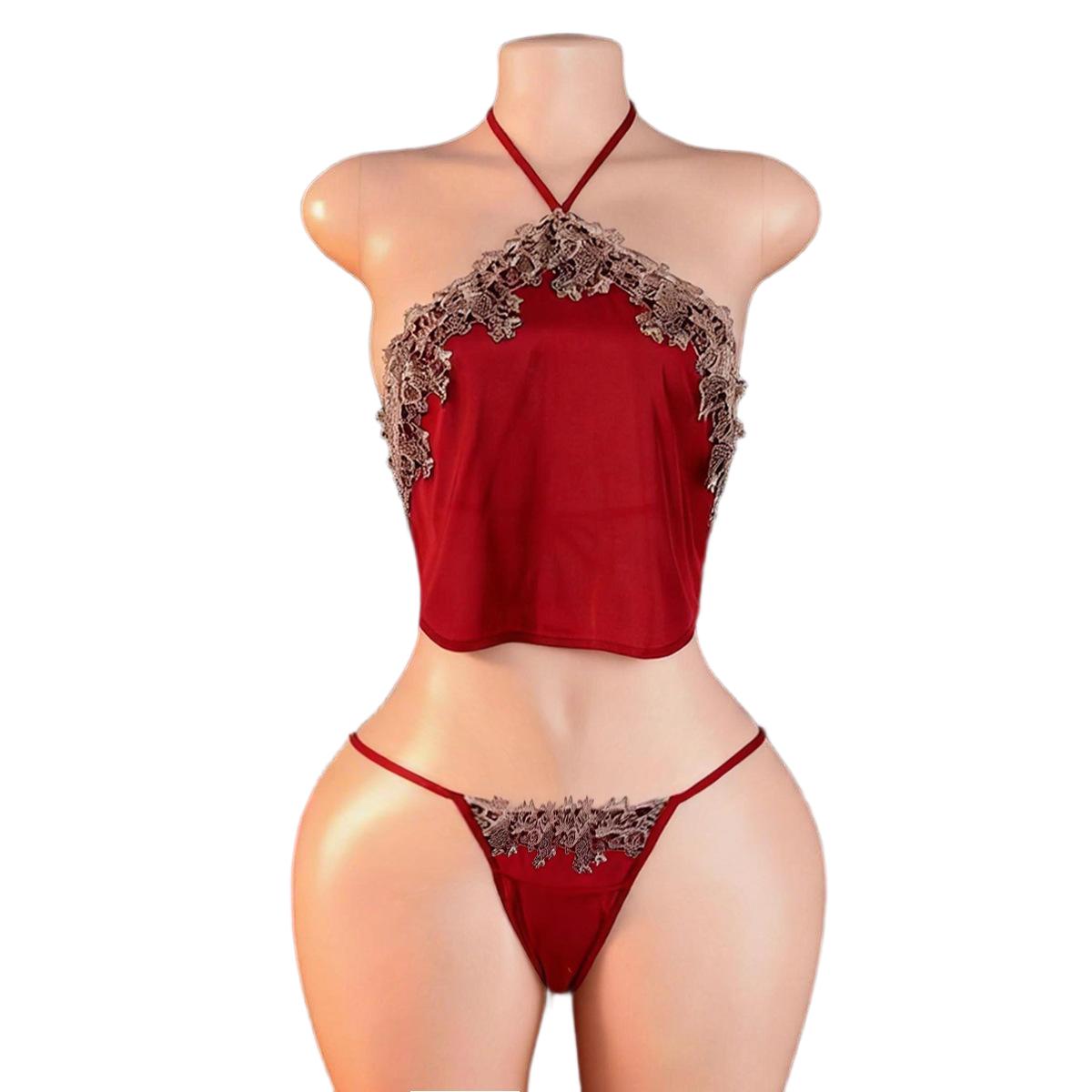 Anime Cosplay In Chinese - Court Red Bellyband dengan Panty Sling