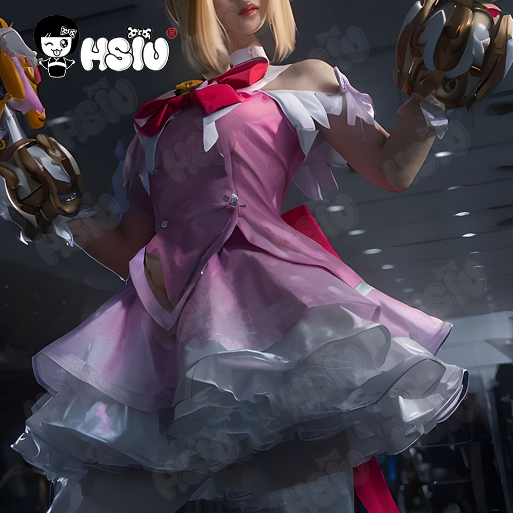 Anime Cosplay Pink - Wig Kostum Cosplay Juno HSIU Rambut