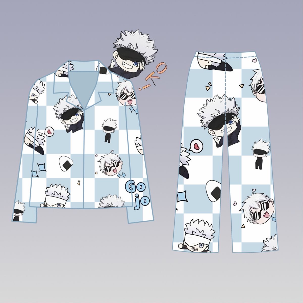 Anime Cosplay For Couples - Pakaian Jujutsu Battle Pain Gojo Gojo
