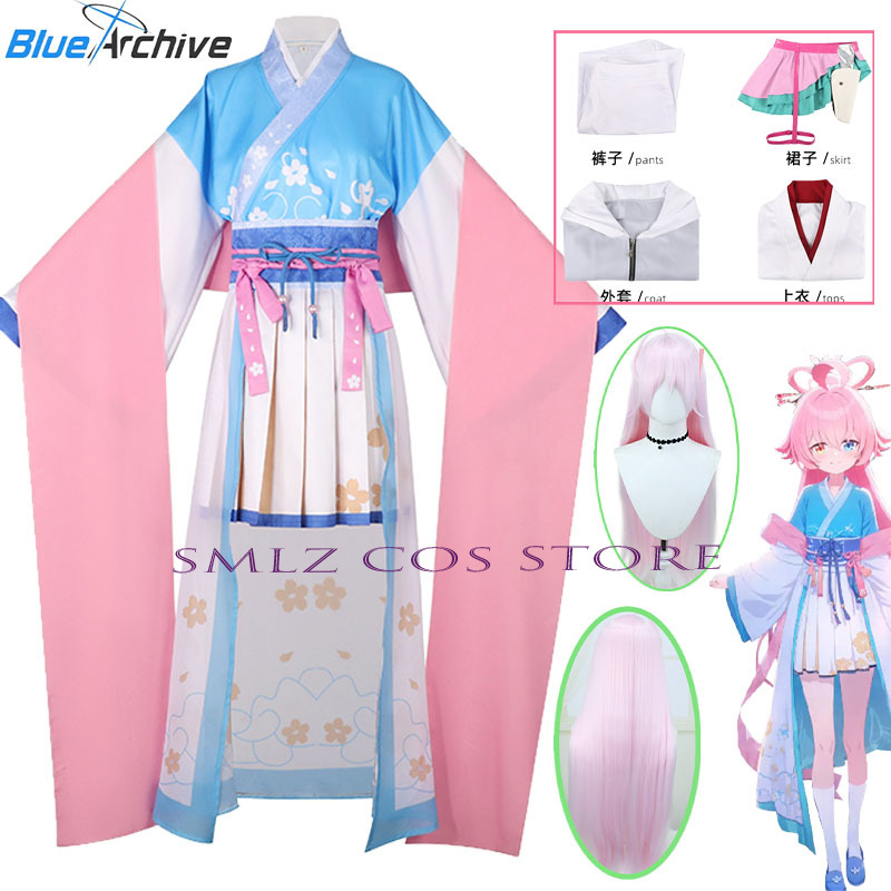 Anime Cosplay Pink - Kostum Cosplay Game Blue Archive Takanashi