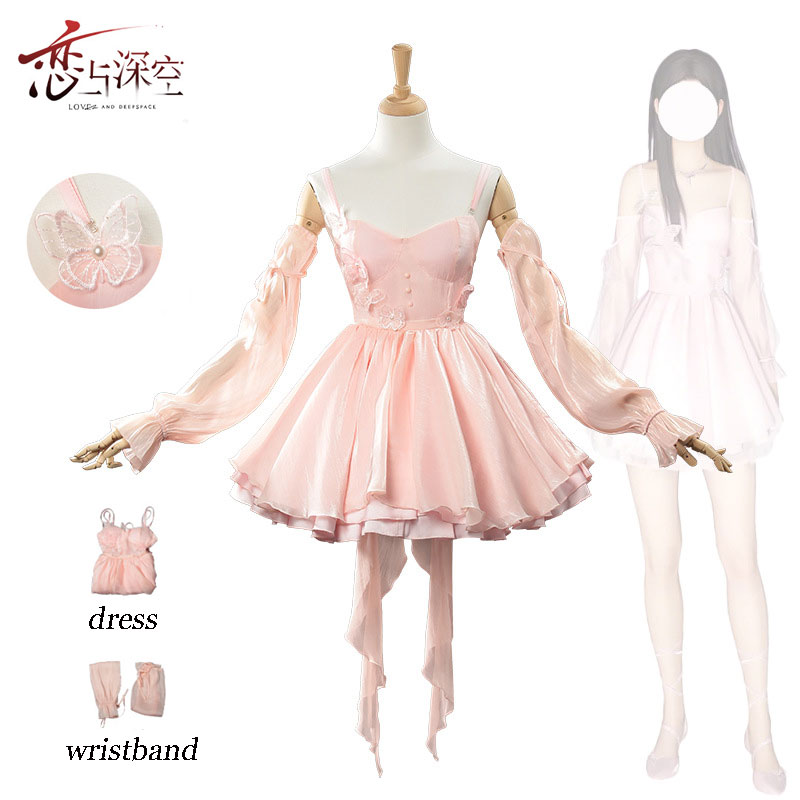 Anime Cosplay Pink - Kostum cosplay Otome Game Love and