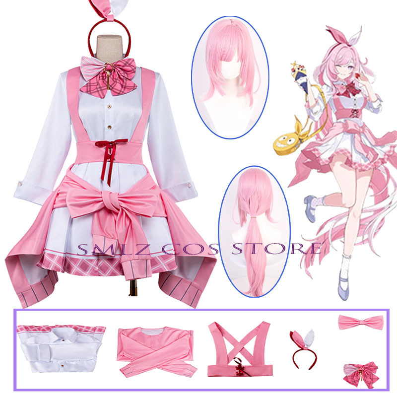 Anime Cosplay Pink - Kostum Cosplay Honkai Impact 3 Elysia