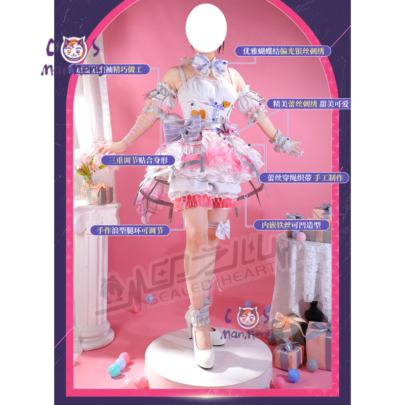 Akiyama Mizuki Amia mzk Kostum - Anime Cosplay Pink ulasan dan harga