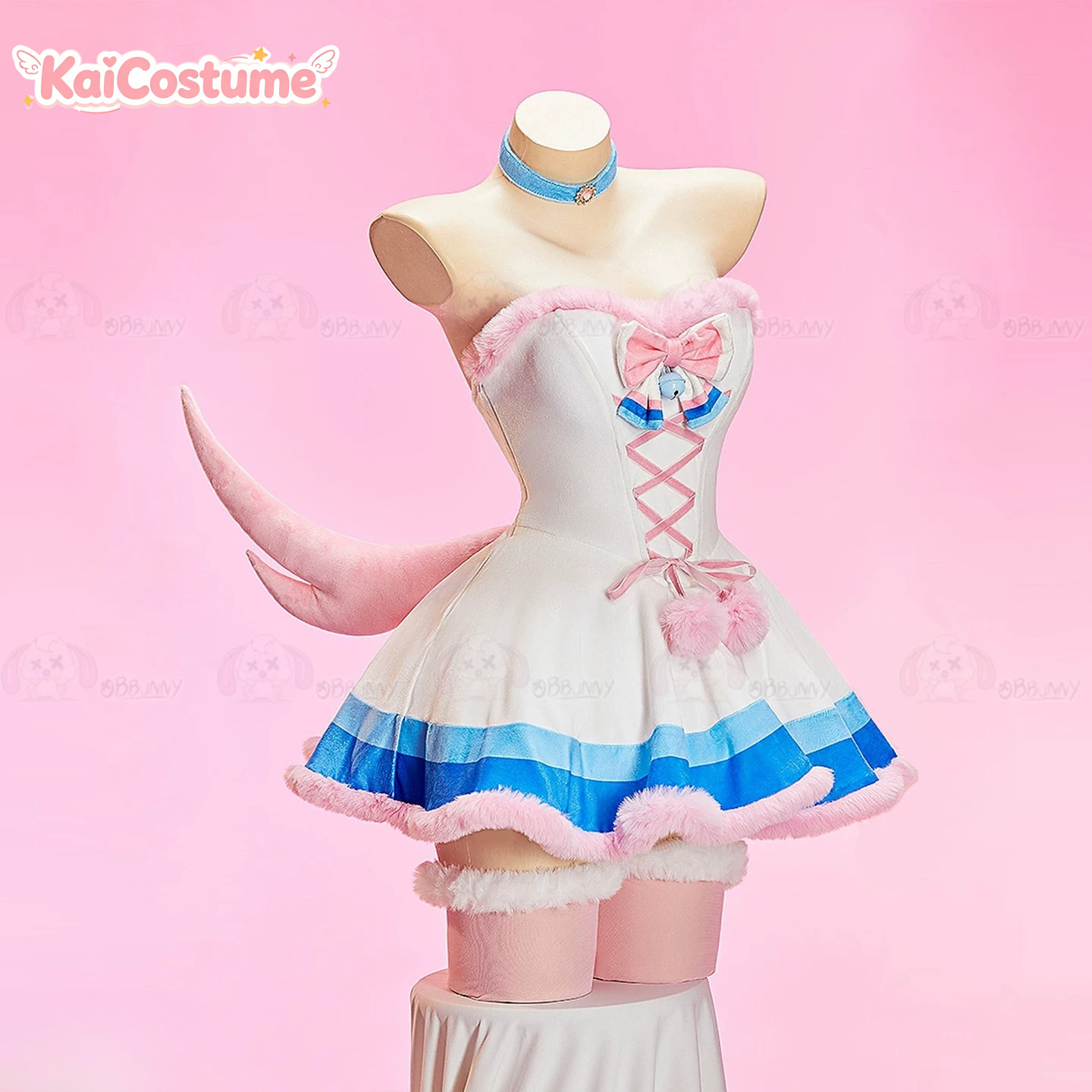 Kostum Cosplay Gaun Jubah Berb - Anime Cosplay Pink ulasan dan harga