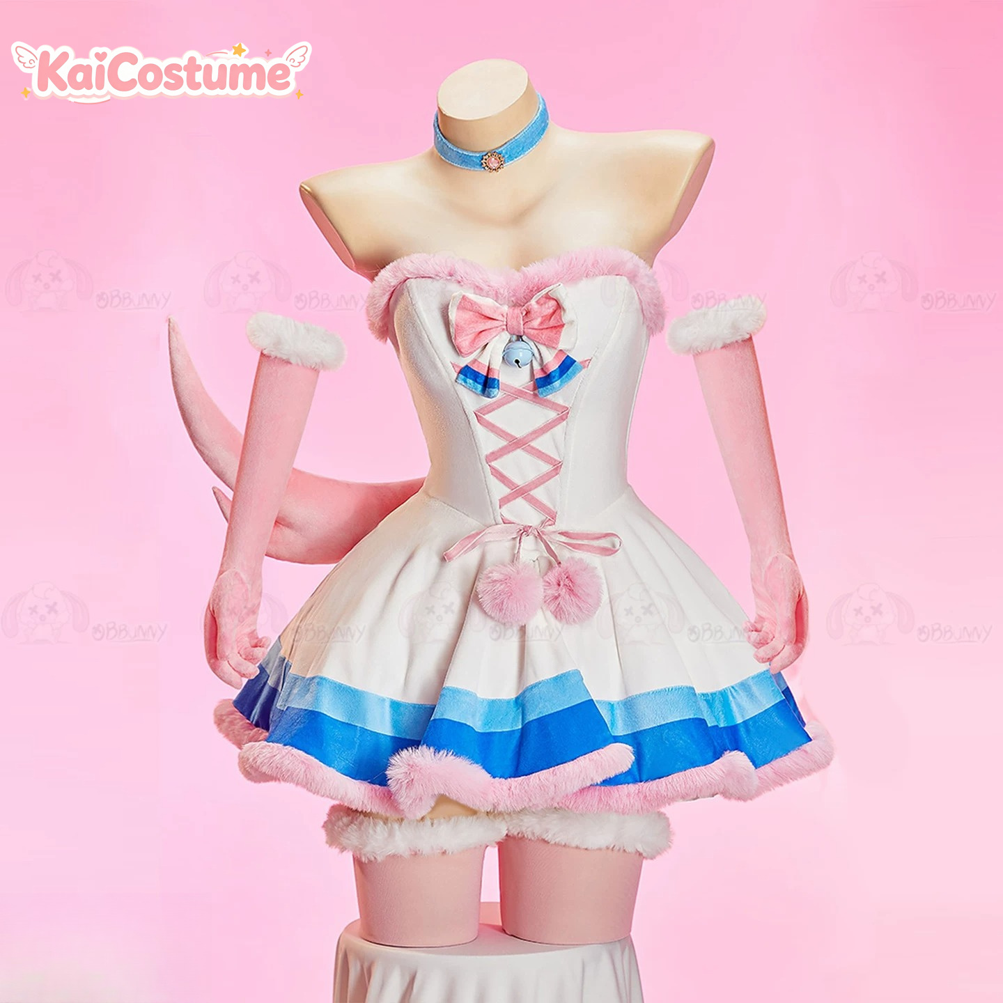 Kostum Cosplay Gaun Jubah Berb - Anime Cosplay Pink ulasan dan harga