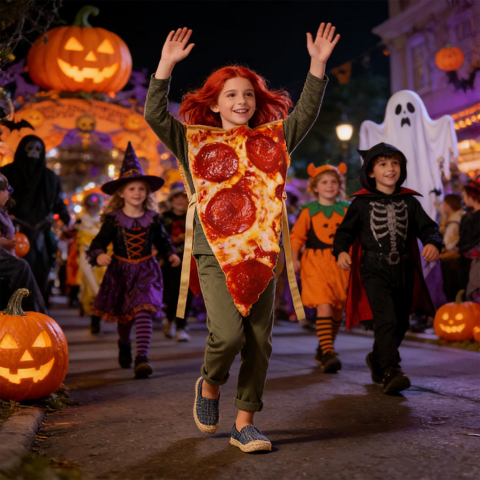 Kostum Pizza Halloween Pakaian - Anime Cosplay For Couples ulasan dan harga