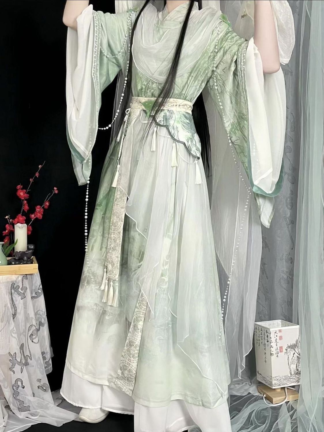 TGCF Gaun Hanfu Tiongkok Kuno  - Anime Cosplay In Chinese ulasan dan harga