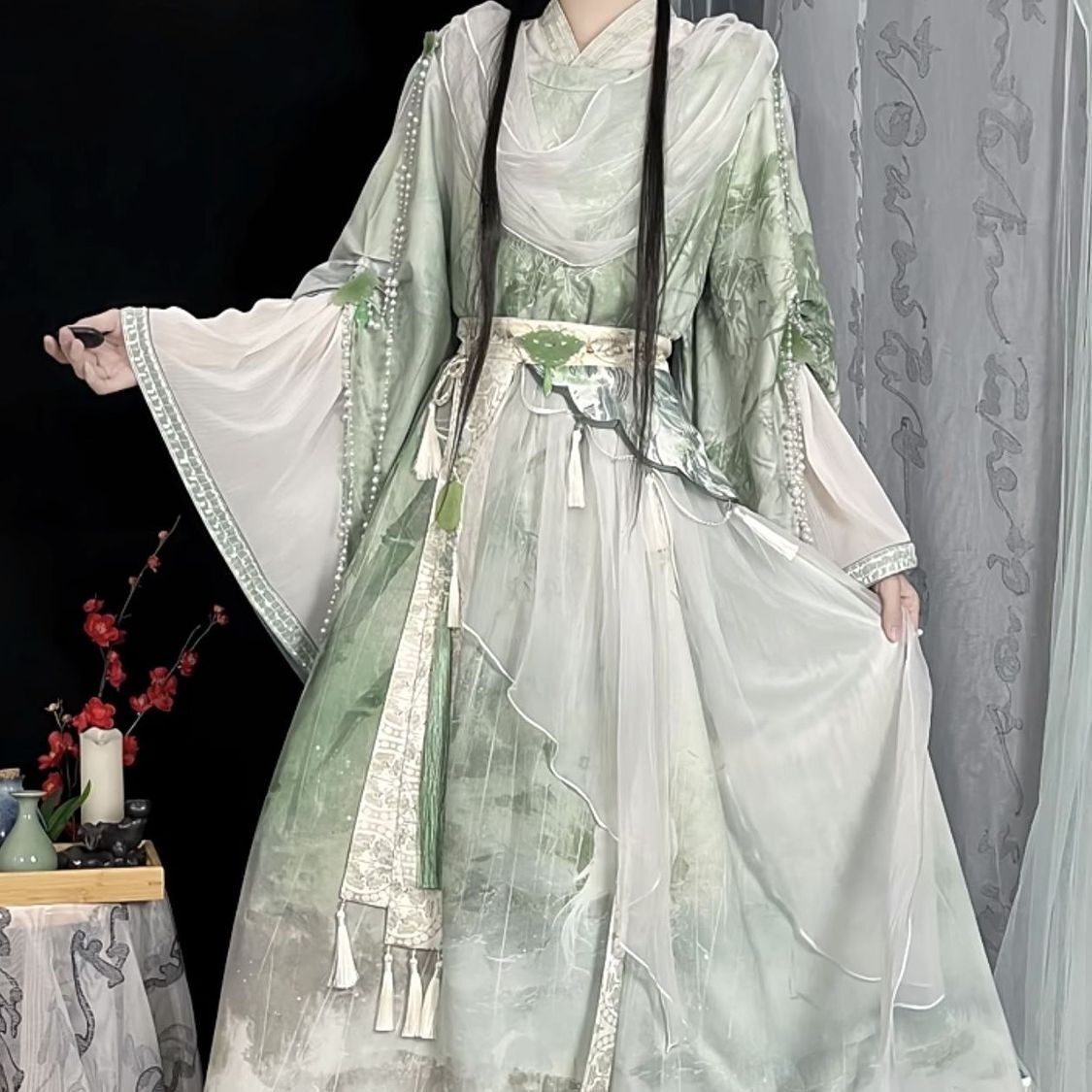 TGCF Gaun Hanfu Tiongkok Kuno  - Anime Cosplay In Chinese ulasan dan harga