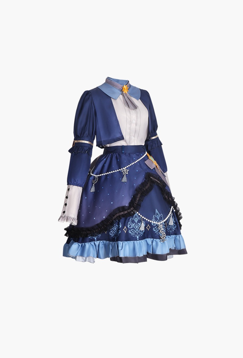 Gaun Warna-warni Bintang PJSK  - Cosplay Anime Women ulasan dan harga