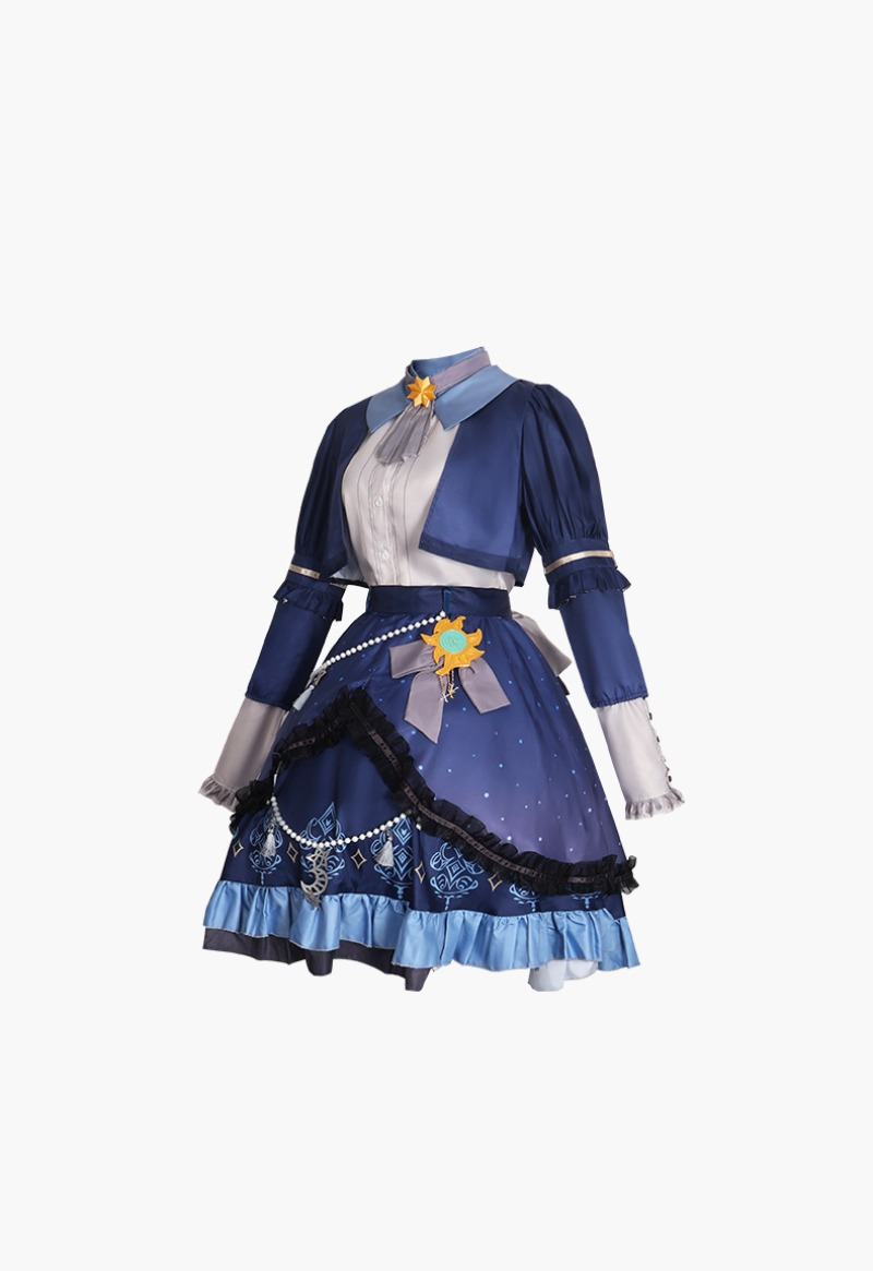 Gaun Warna-warni Bintang PJSK  - Cosplay Anime Women ulasan dan harga