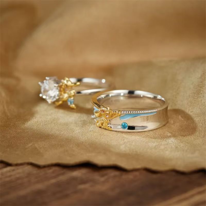Cincin Pasangan Pokémon Riolu  - Anime Cosplay For Couples ulasan dan harga