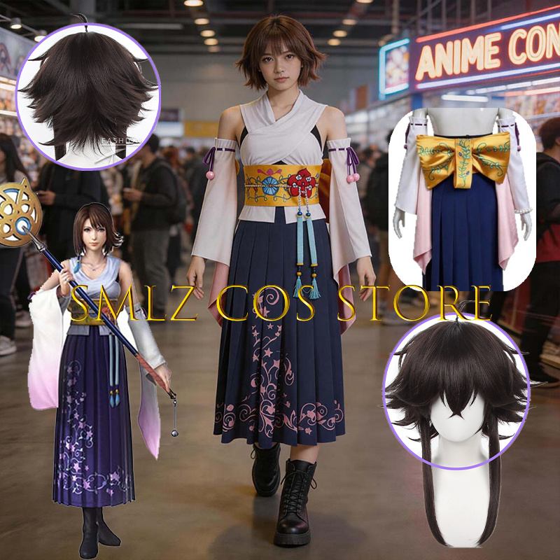 Smlz FFX Yuna Cosplay Anime FF - Cosplay Anime Women ulasan dan harga