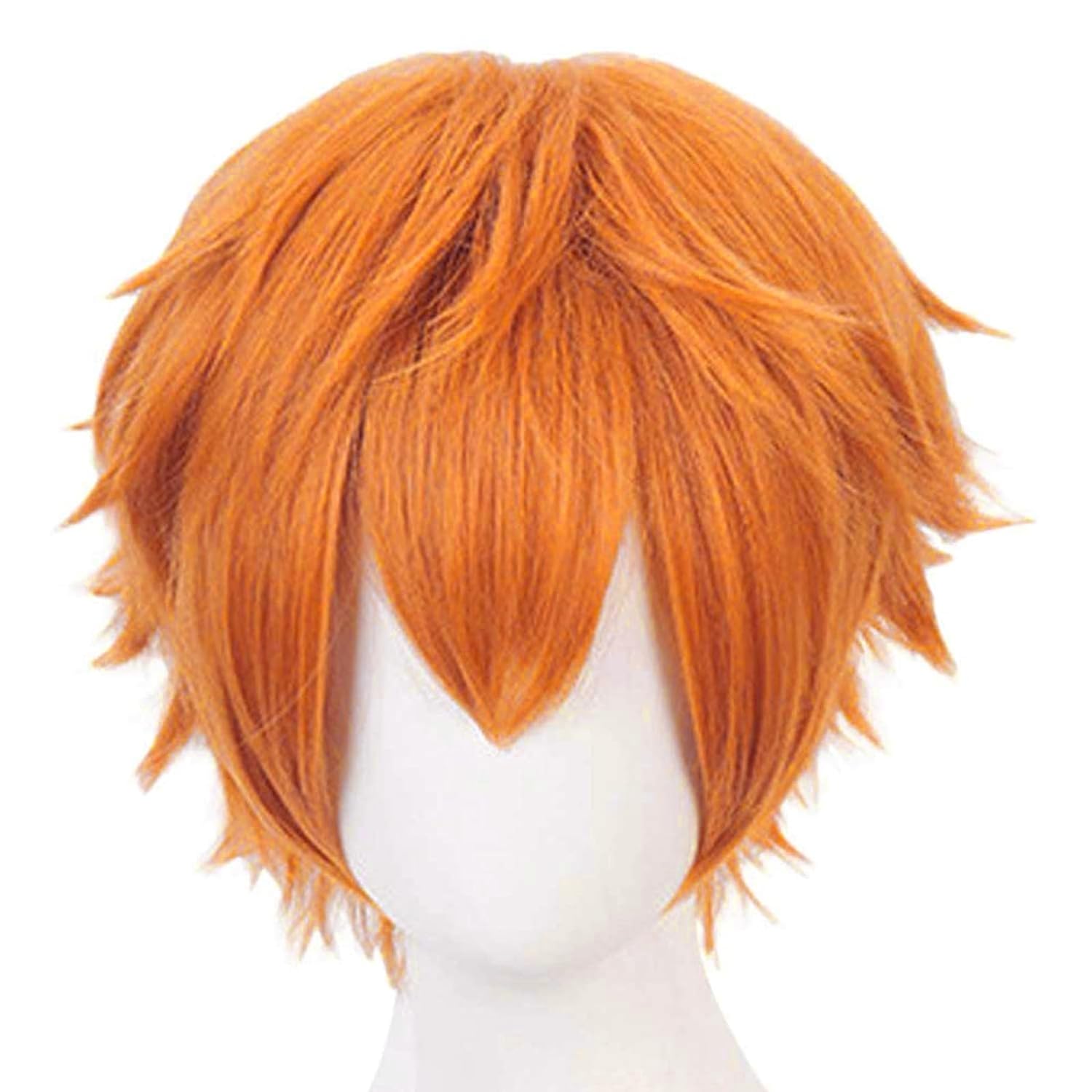 Wig oranye pendek untuk pria W - Anime Cosplay Orange Hair ulasan dan harga