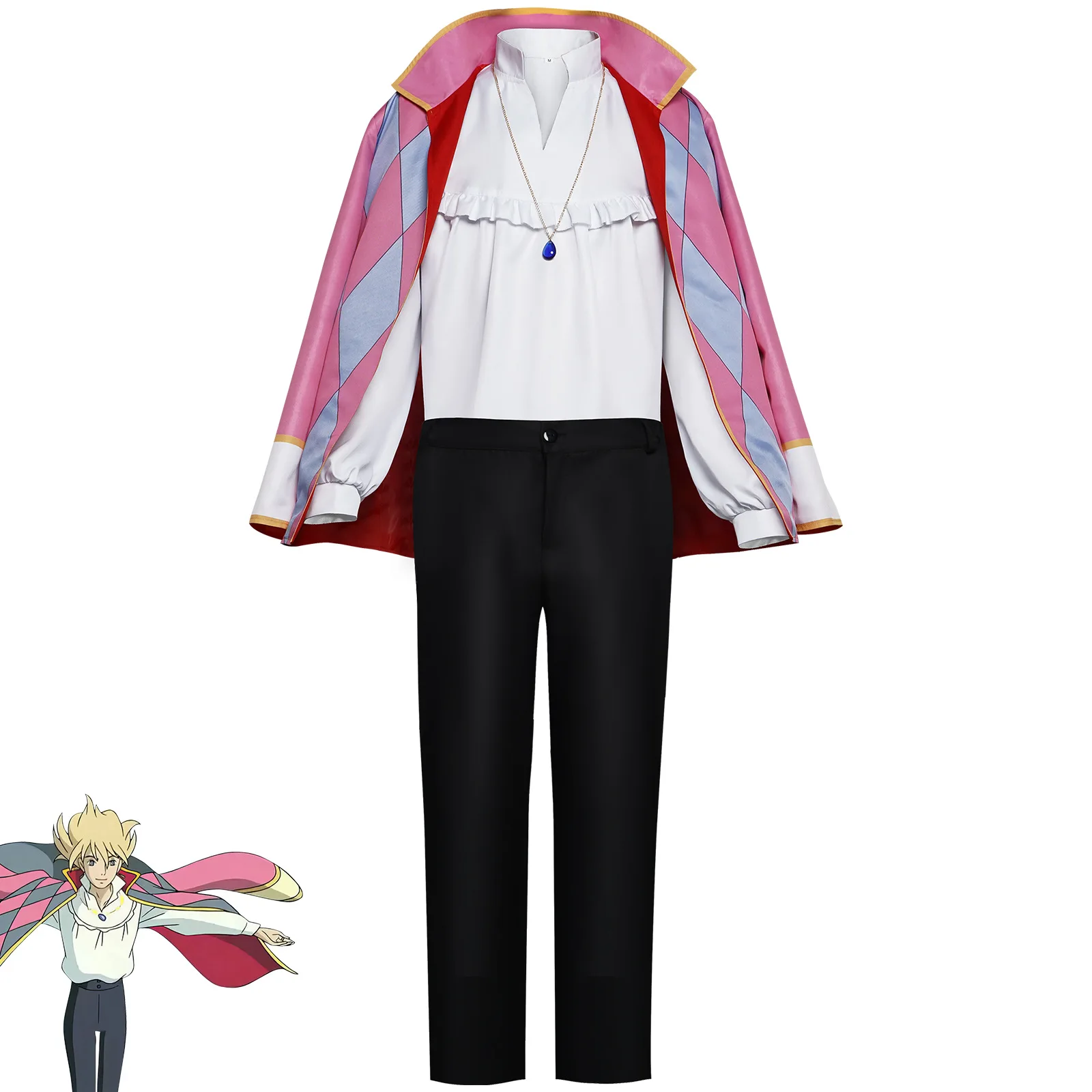 Kostum Cosplay Howl Anime Set  - Anime Cosplay Plus Size ulasan dan harga