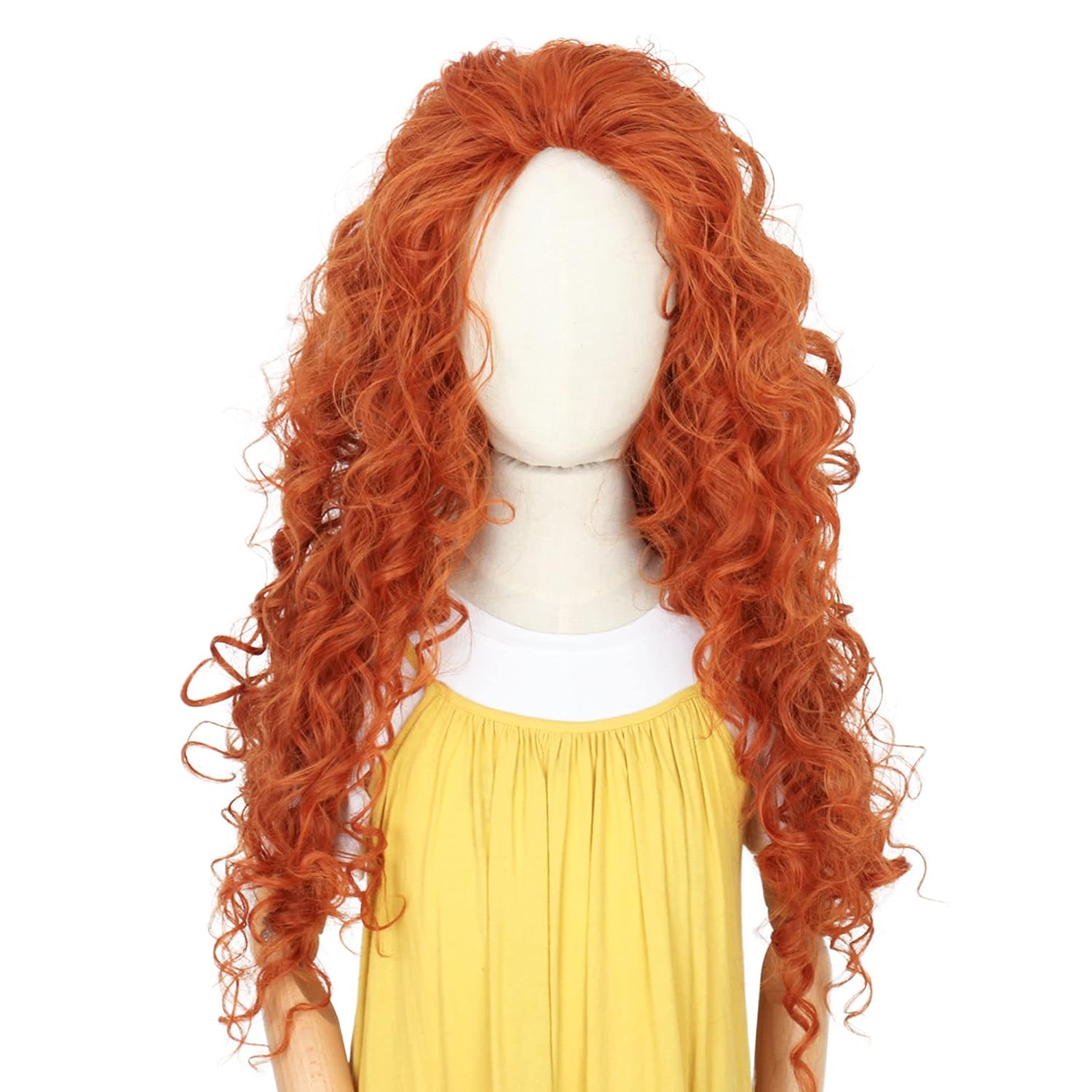 Wig Rambut Keriting Oranye Pan - Anime Cosplay Orange Hair ulasan dan harga