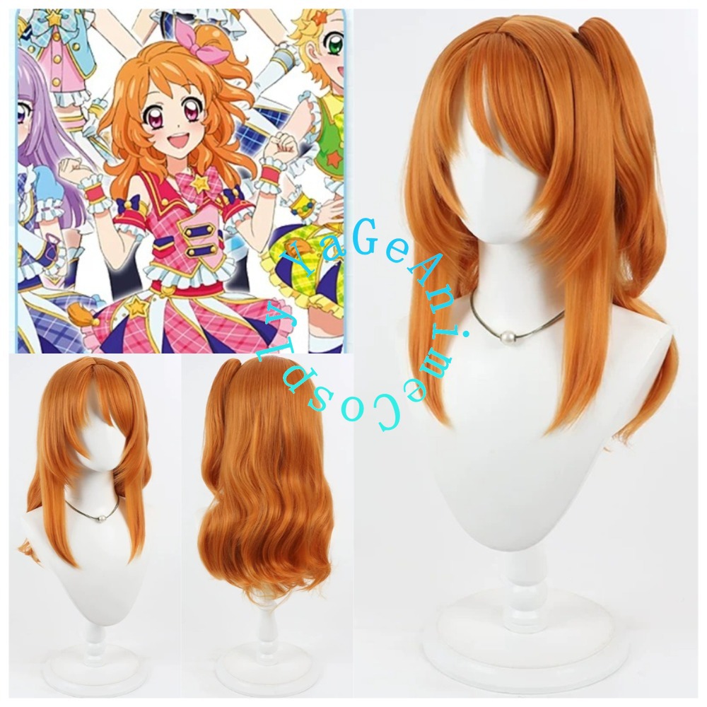 Wig Cosplay Aikatsu Akari Ozor - Anime Cosplay Orange Hair ulasan dan harga