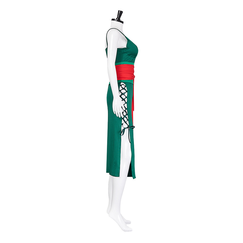 Kostum Gaun Hijau Cosplay Anim - Anime Zoro Cosplay Female ulasan dan harga