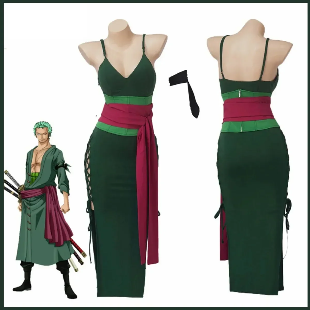 Kostum Cosplay Anime Roronoa Z - Anime Zoro Cosplay Female ulasan dan harga