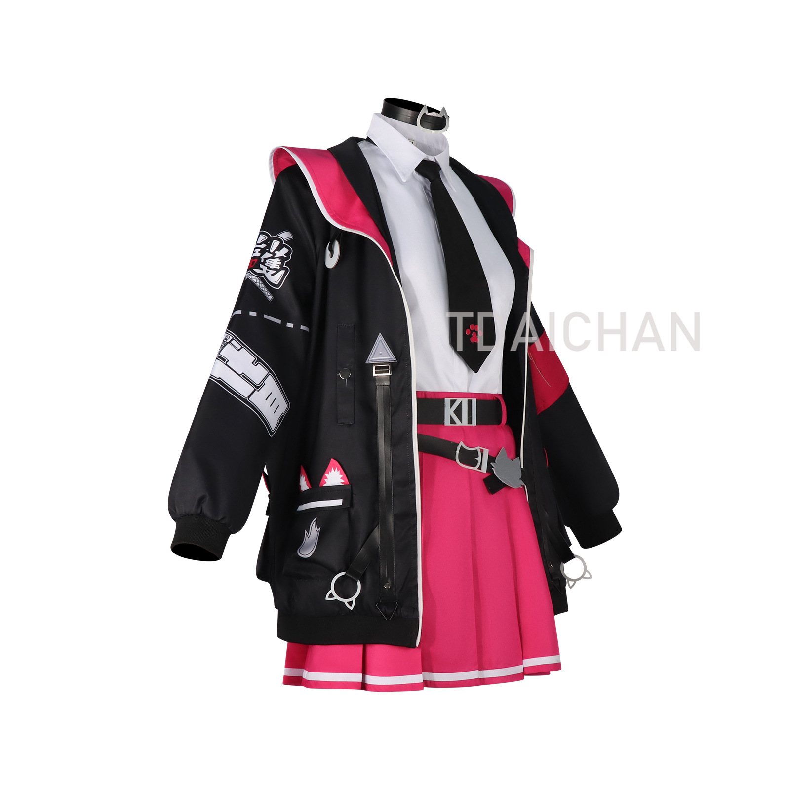 Kostum Cosplay Nanally Colucci - Anime Cosplay Pink ulasan dan harga