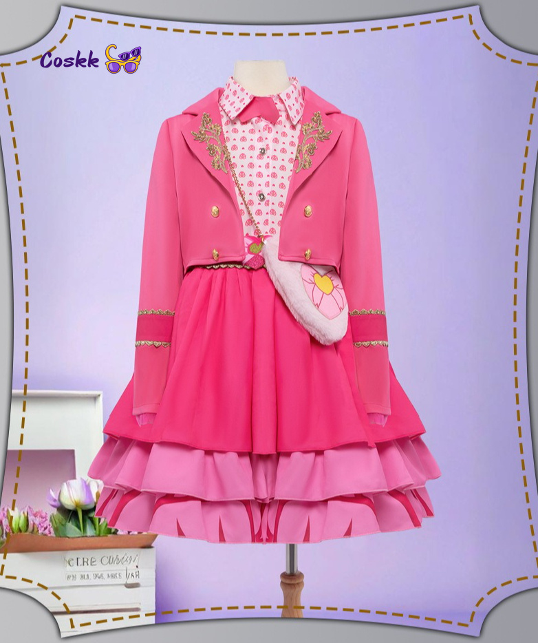 Kostum Cosplay Descendants 5,  - Anime Cosplay Pink ulasan dan harga