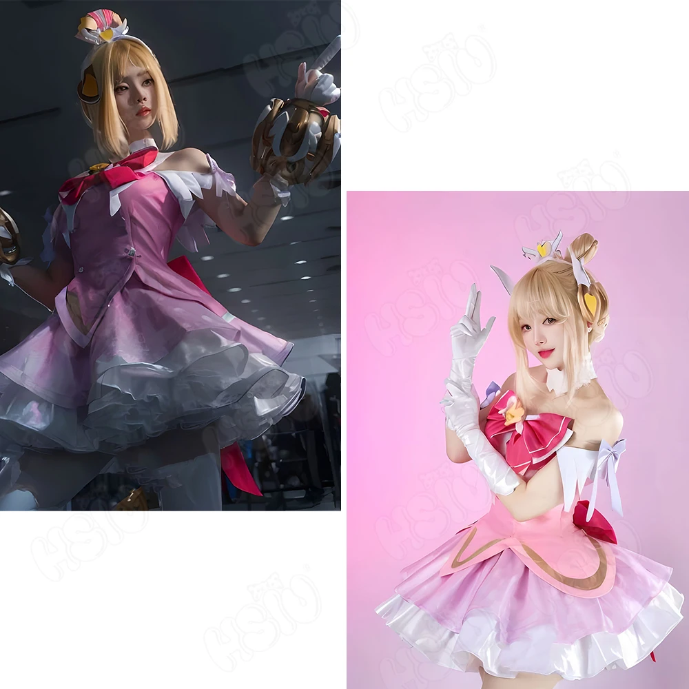 Wig Kostum Cosplay Juno HSIU R - Anime Cosplay Pink ulasan dan harga