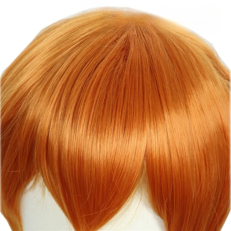 Wig Cosplay Anime Pocket Monst - Anime Cosplay Orange Hair ulasan dan harga
