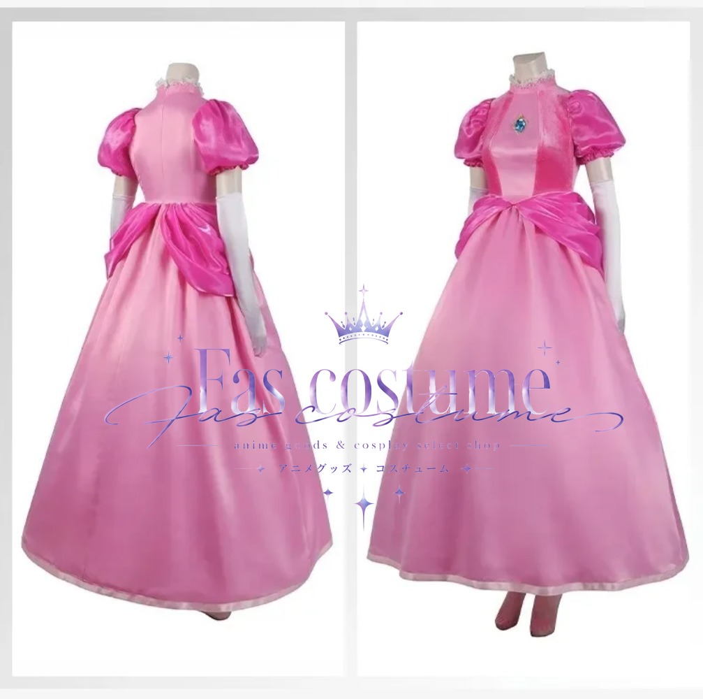 Kostum Cosplay Putri Peach Kos - Anime Cosplay Pink ulasan dan harga