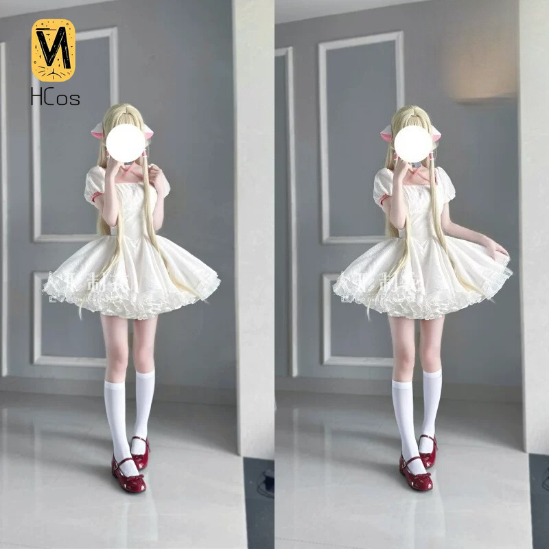 Kostum Cosplay Chobits Chi Gau - Anime Cosplay Pink ulasan dan harga