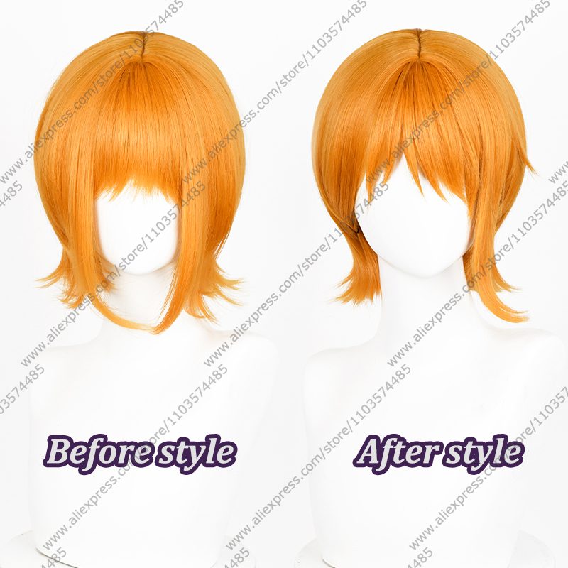Wig Cosplay Anime Nami Rambut  - Anime Cosplay Orange Hair ulasan dan harga