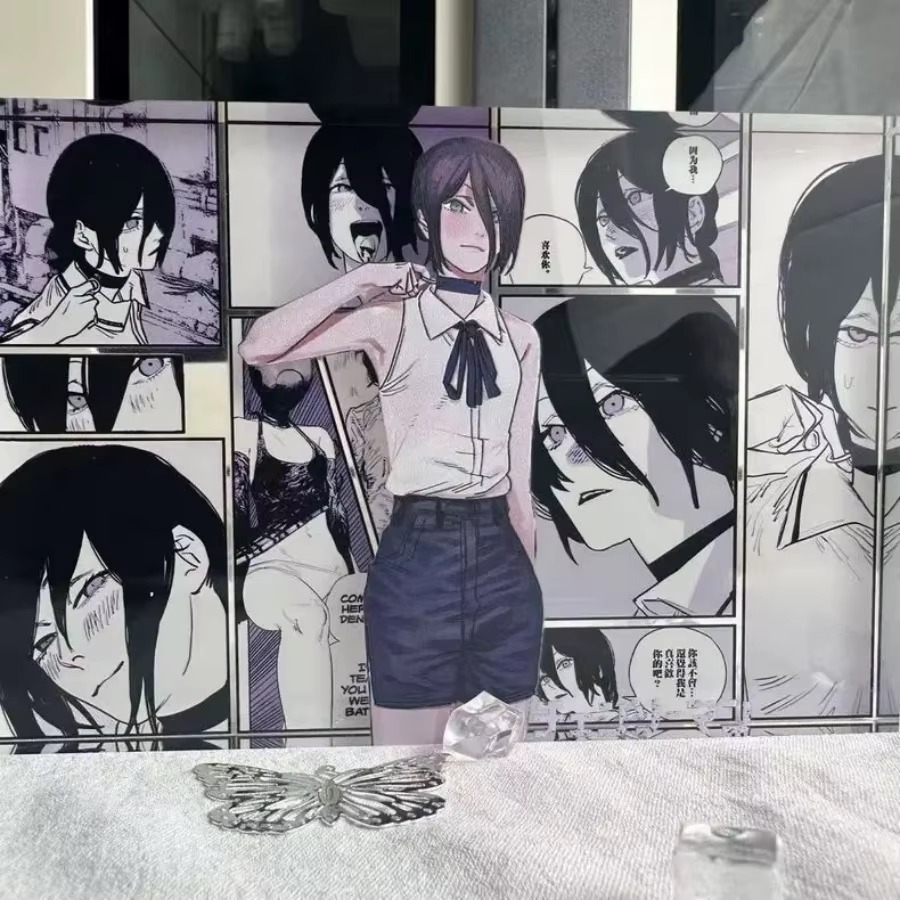 Figur Anime Denji dan Reze Mod - Anime Cosplay Props ulasan dan harga